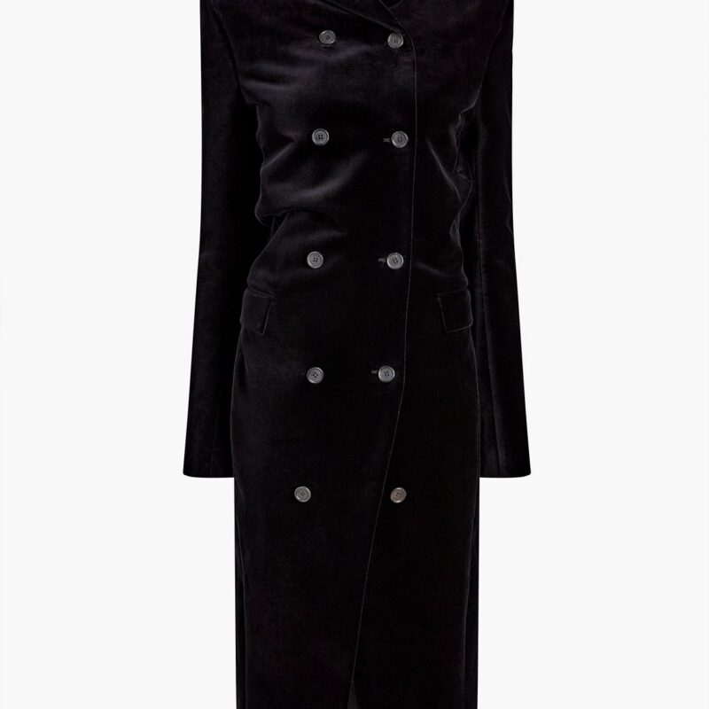 Rolon Coat in Black Velvet – KHAITE