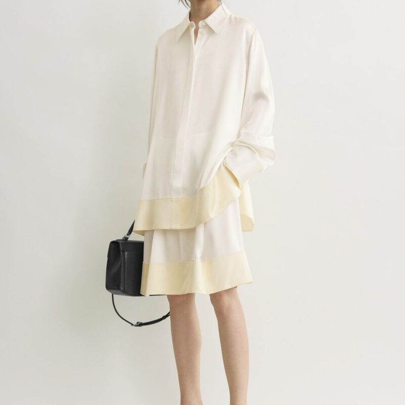 Soft tuxedo shirt white – Toteme - INT