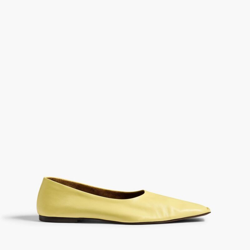 Marlene Ballerina in Pale Yellow – KHAITE