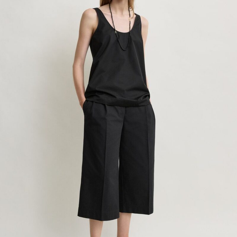 Cropped trousers black petite – Toteme - INT