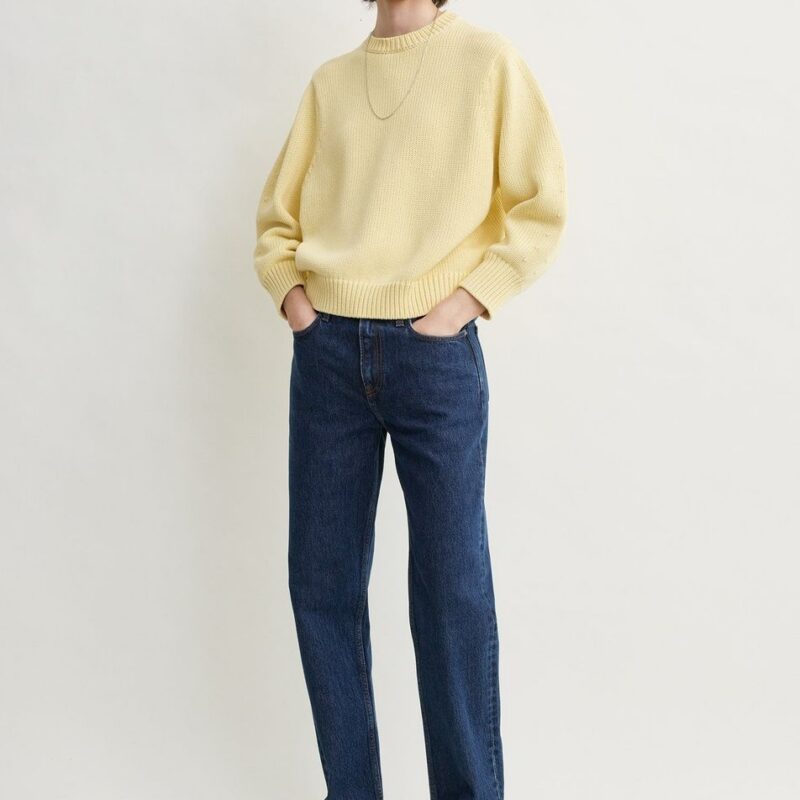 Oversized crew knit buttercup – Toteme - INT