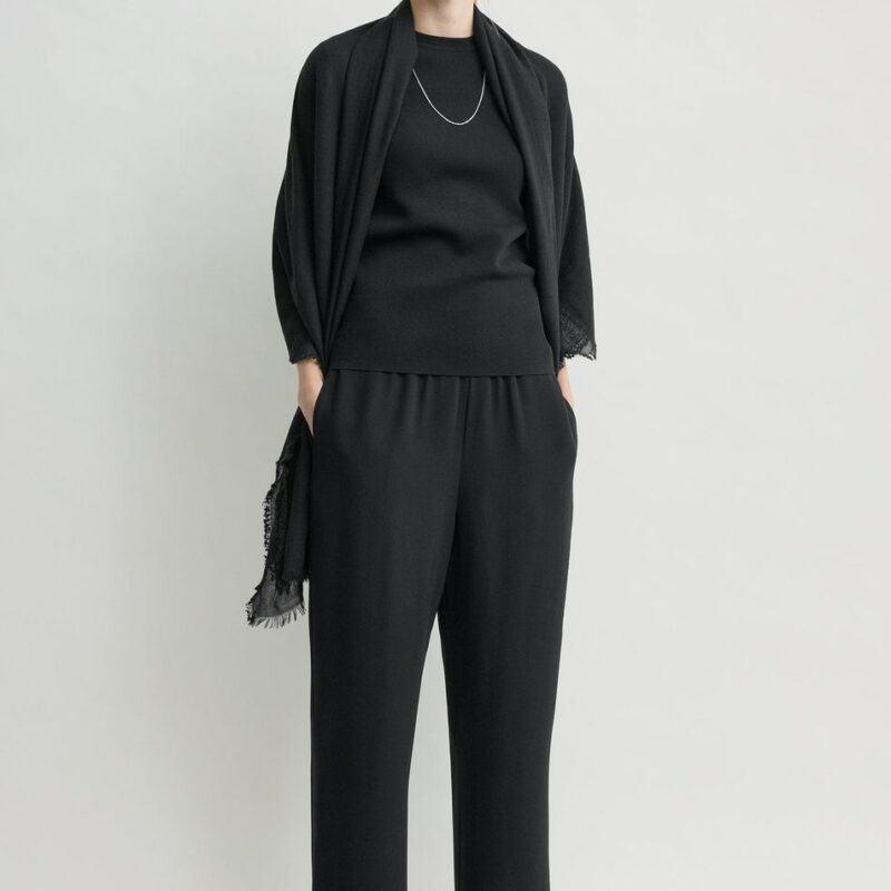 Lounge trousers black – Toteme - INT