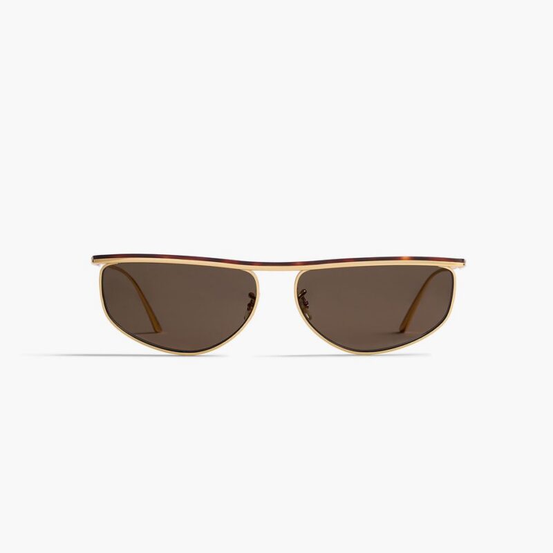 KHAITE x Oliver Peoples 1986C in Gold and Green
