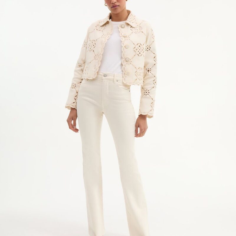 Cameron Raw Hem Bootcut Jean – Veronica Beard