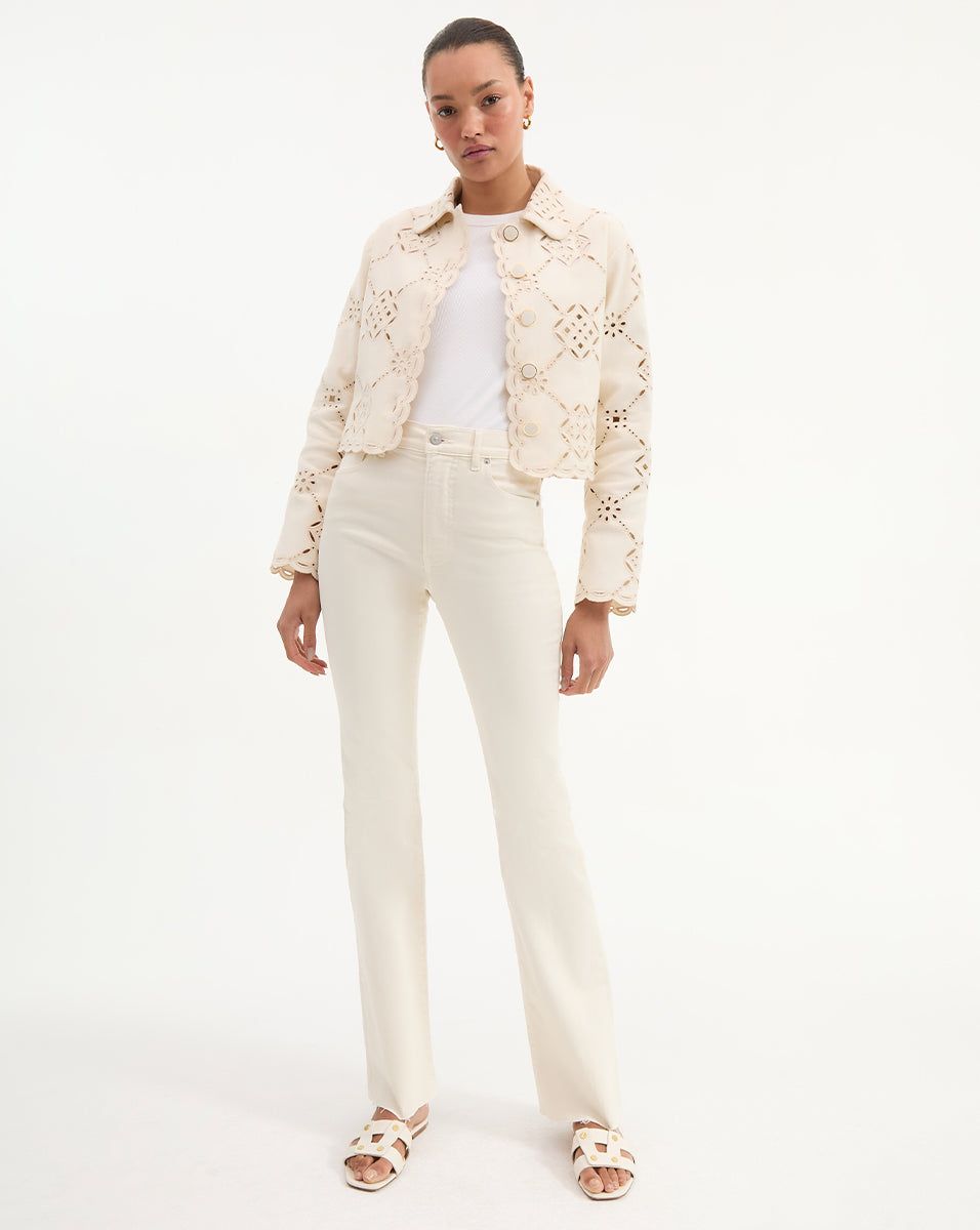 Cameron Raw Hem Bootcut Jean – Veronica Beard