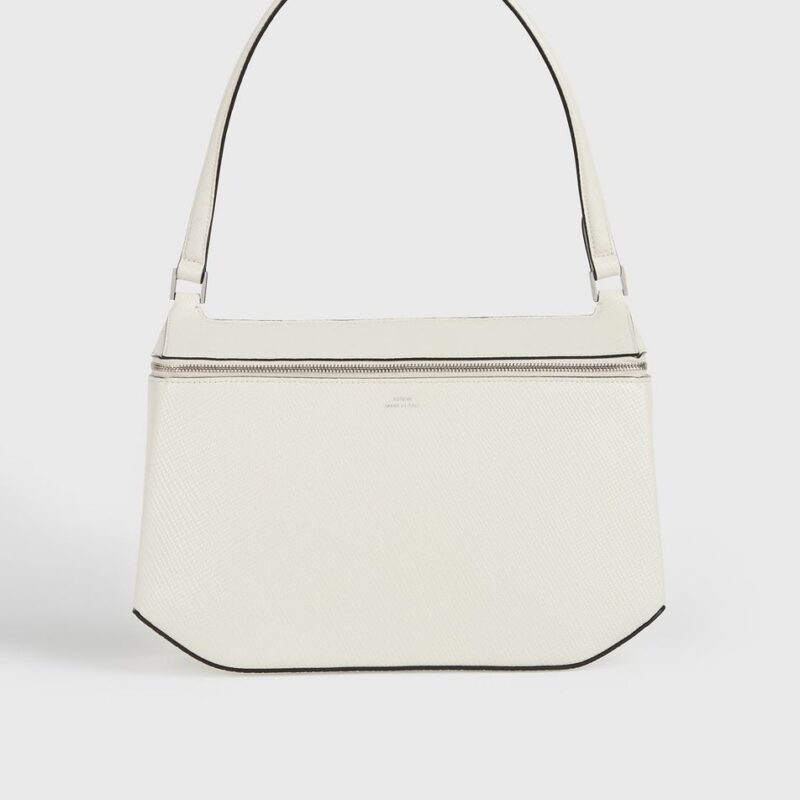 Clip palmellato-patent shoulder off-white – Toteme - INT