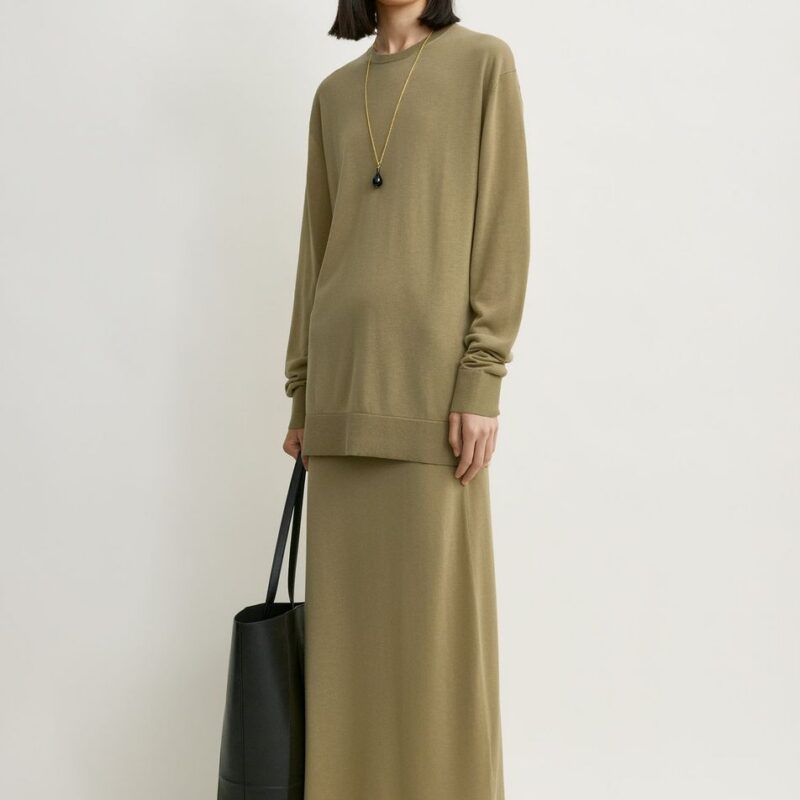 Long-sleeve tee knit desert – Toteme - INT
