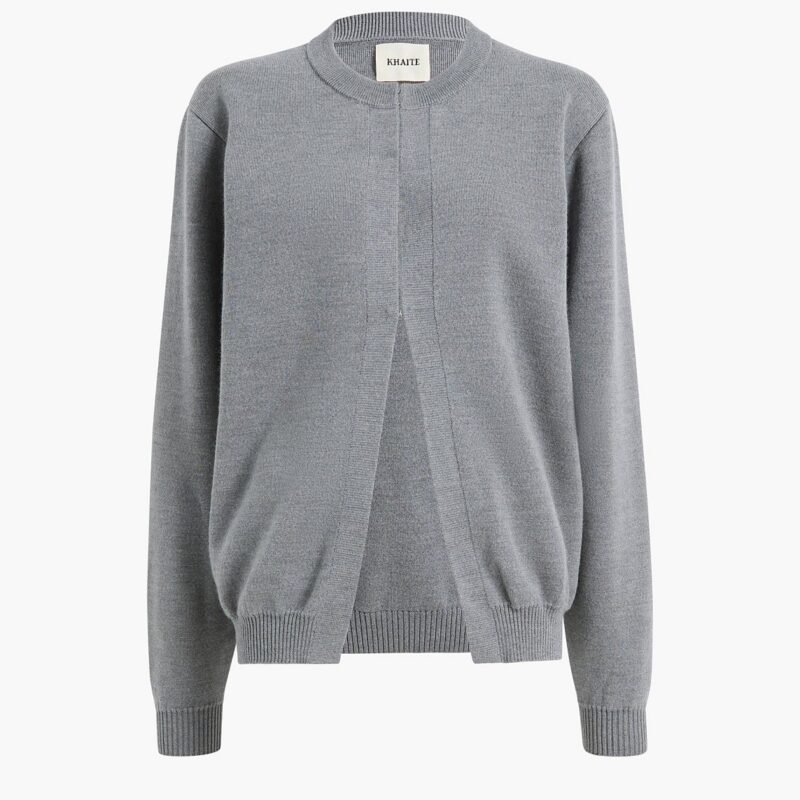 Cooper Cardigan in Sterling – KHAITE
