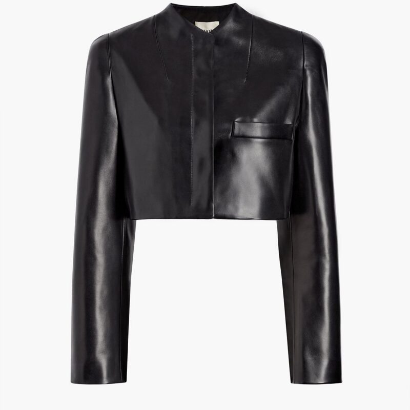 Samo Jacket in Black Leather – KHAITE