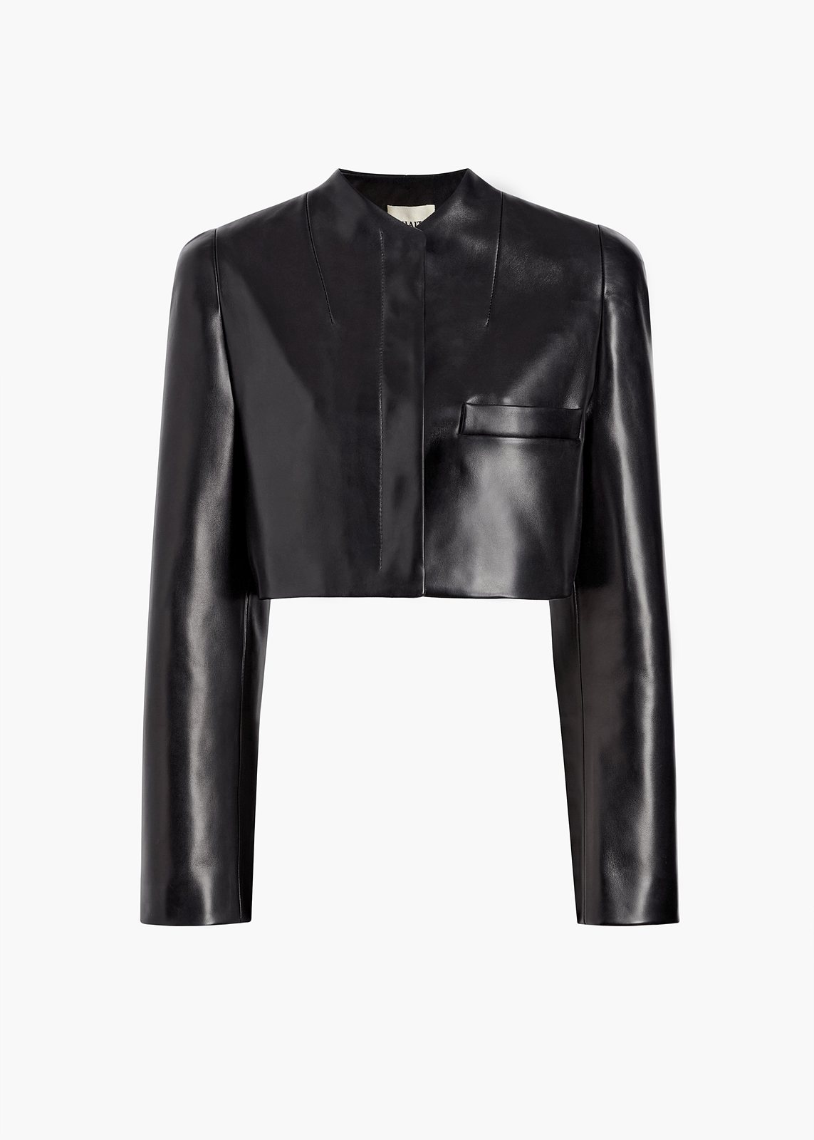 Samo Jacket in Black Leather – KHAITE