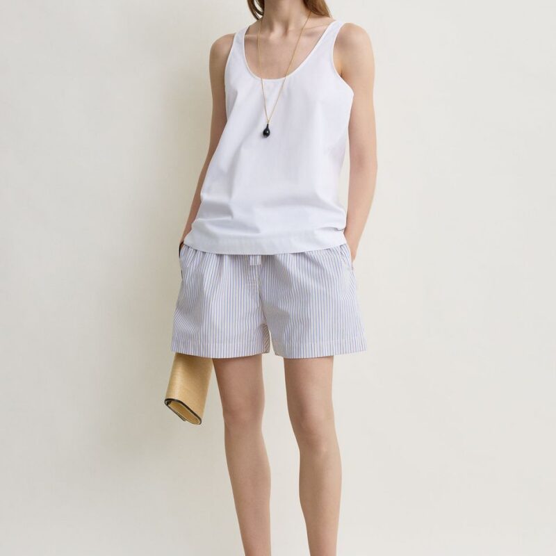 Striped summer shorts blue/yellow – Toteme - INT