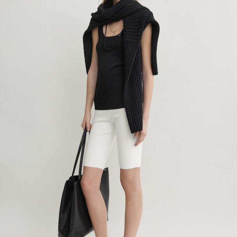 Capri knit shorts off-white – Toteme - INT