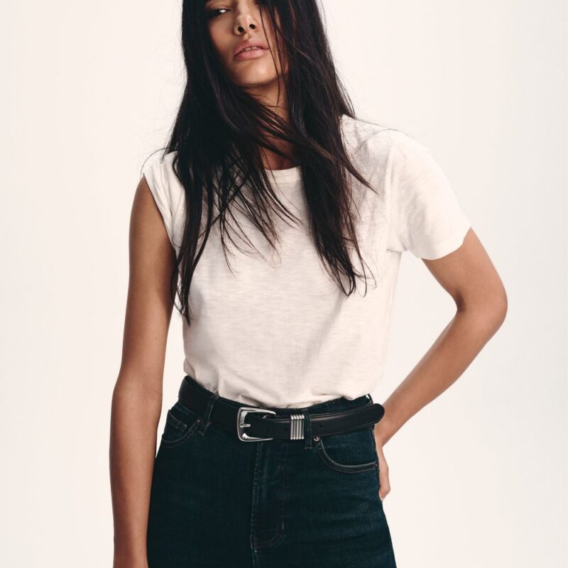 Carla Cotton Crewneck T-Shirt – Veronica Beard