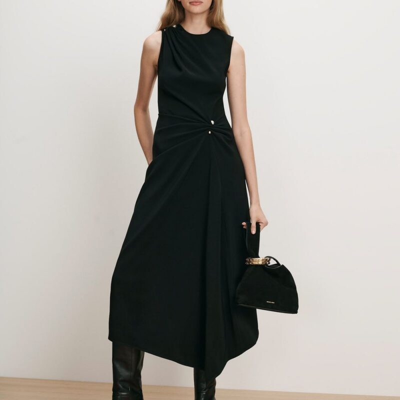 Freja Brooch Midi Dress – Veronica Beard