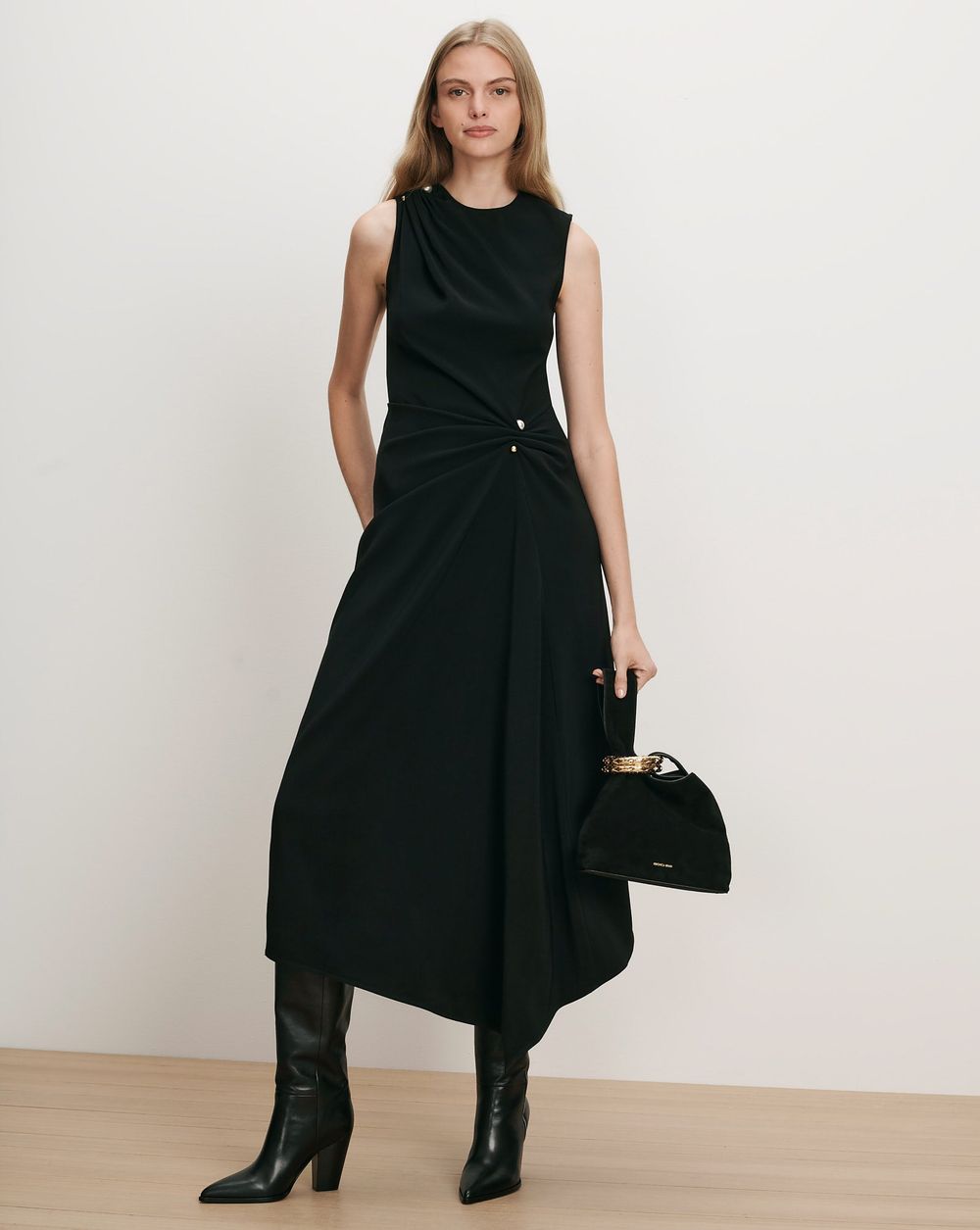 Freja Brooch Midi Dress – Veronica Beard