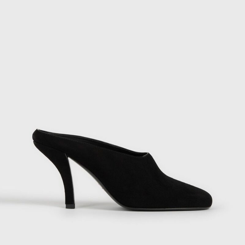 Contour suede mules black – Toteme - INT