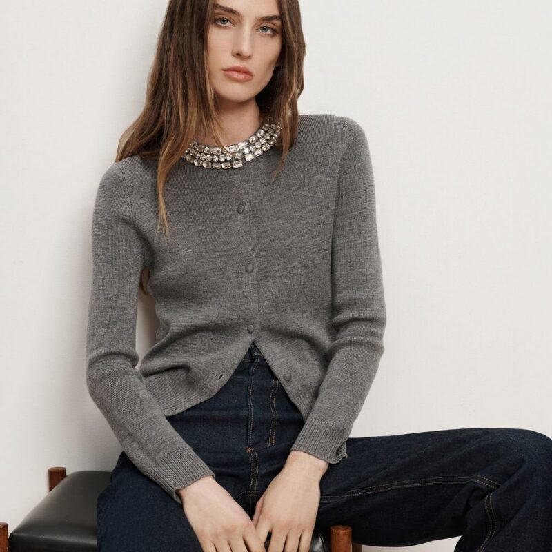 Daro Embellished Cardigan – Veronica Beard