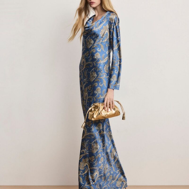 Ember Silk-Blend Maxi Dress – Veronica Beard
