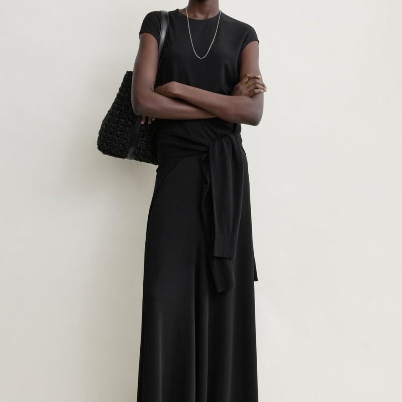 Flared jersey skirt black – Toteme - INT
