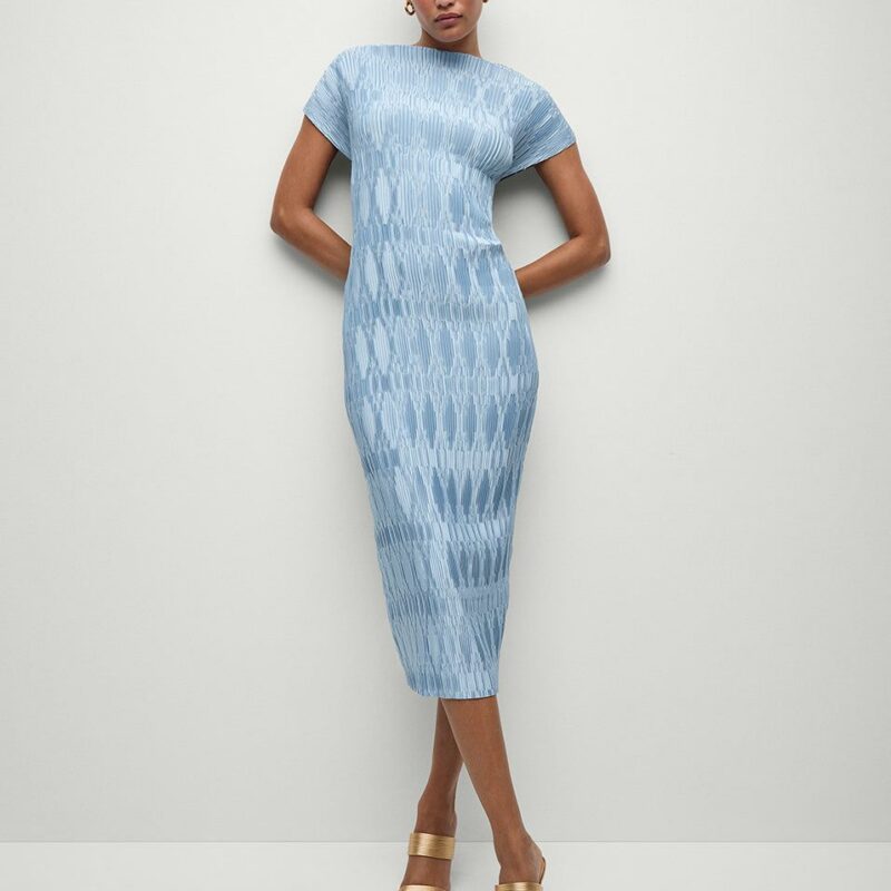 Gramercy Pleated Dress – Veronica Beard