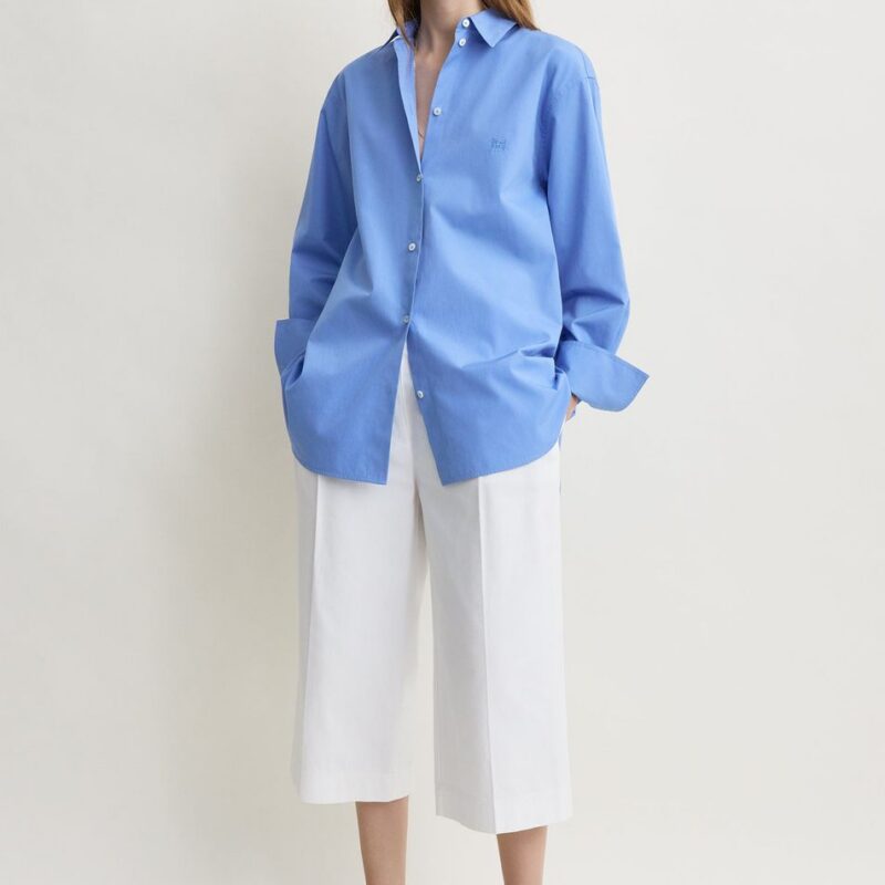 Cotton summer shirt cornflower petite – Toteme - INT