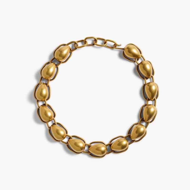 Cyclone Chain Necklace in Antique Gold – Khaite