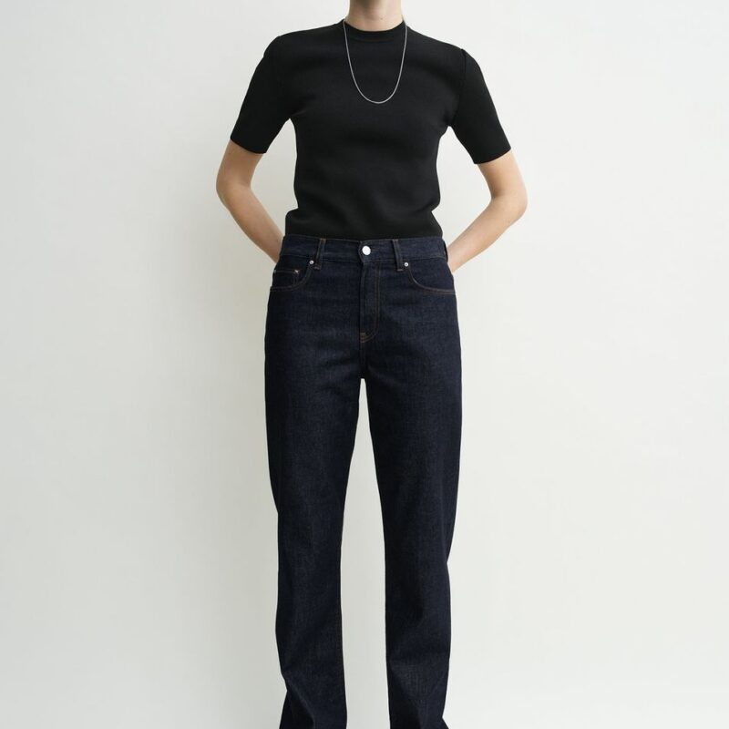 Low straight denim rinsed blue – Toteme - INT