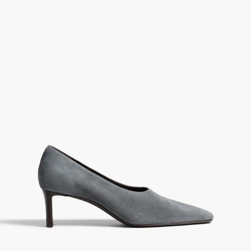 Cecilia Pump in Grey Suede – Khaite