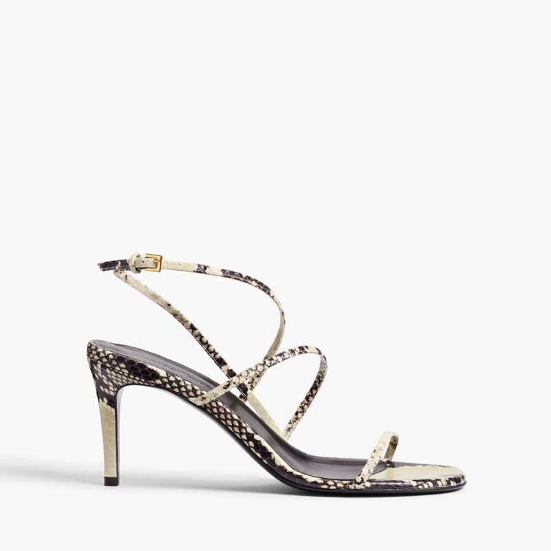 Loop Sandal in Python-Embossed Leather – Khaite
