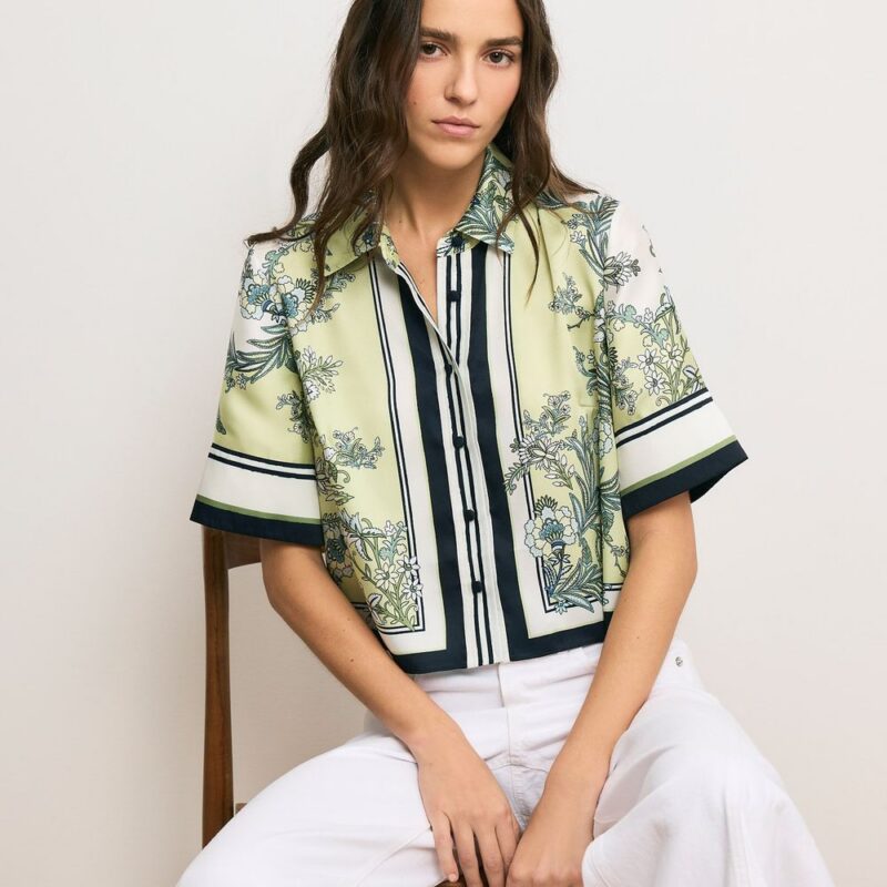 Spruce Button-Down Shirt – Veronica Beard