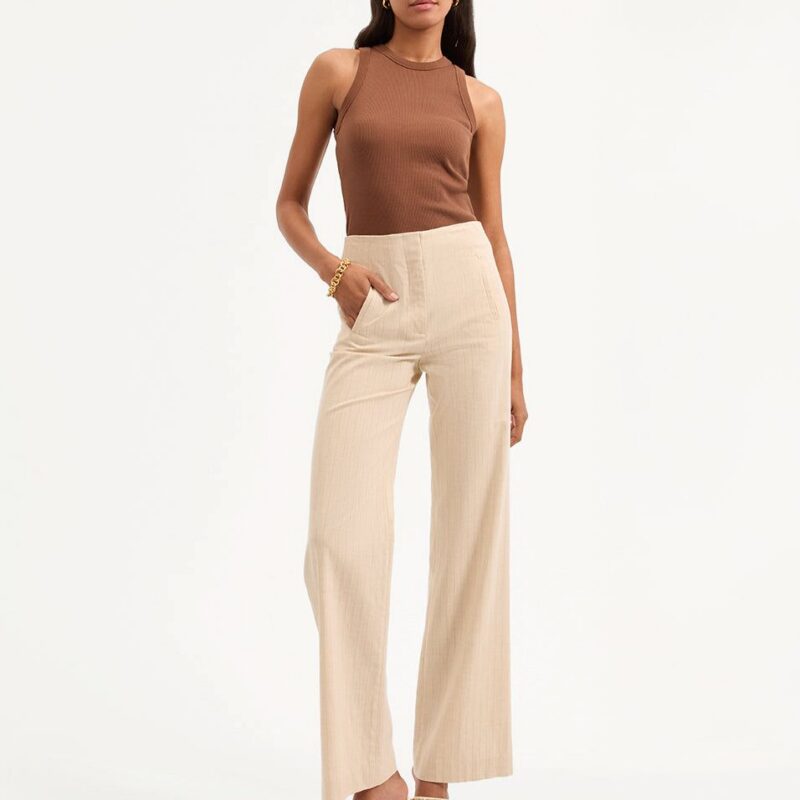 Jude Metallic Pinstripe Pant – Veronica Beard