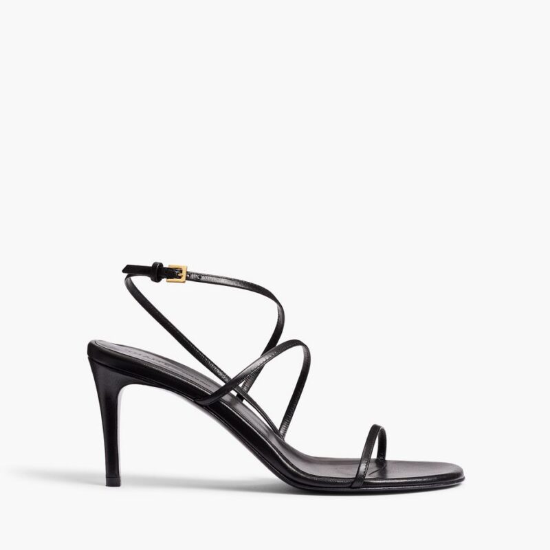 Loop Sandal in Black Leather – Khaite