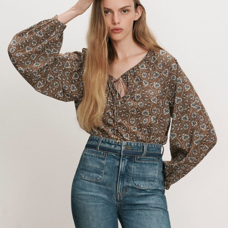 Rhosen Floral Blouse – Veronica Beard