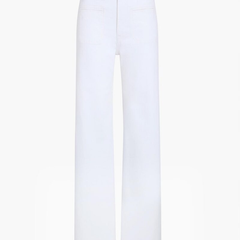 Delmonico Jean in White – Khaite