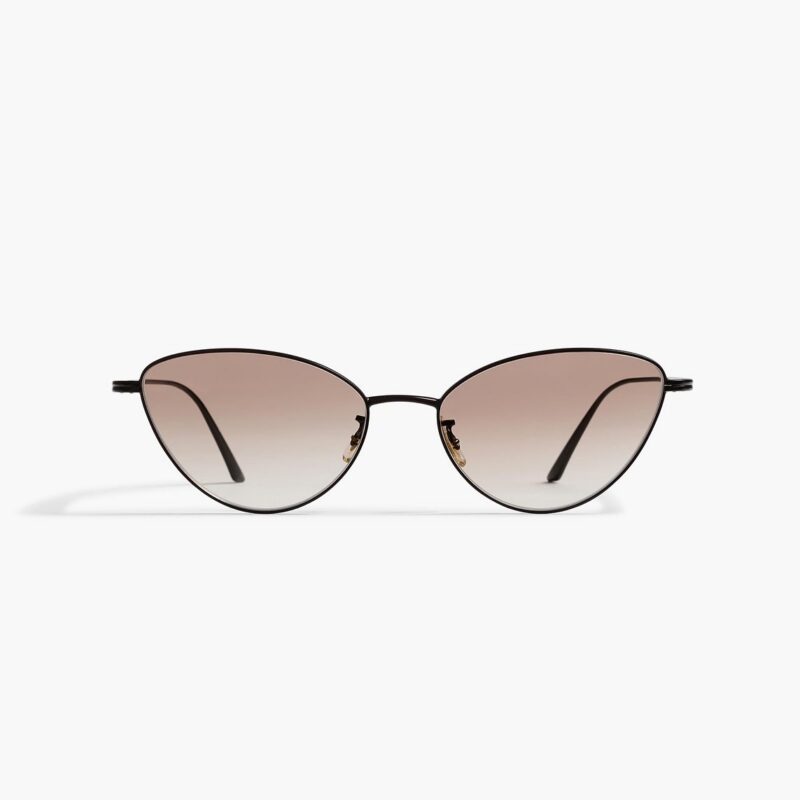 KHAITE x Oliver Peoples 1998C in Matte Black and Soft Tan Gradient