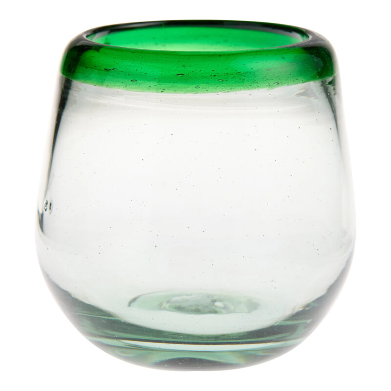 Rocco Handcrafted Recycled Stemless Wine Glass