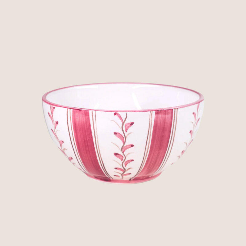 Rose Stripe Cereal Bowl