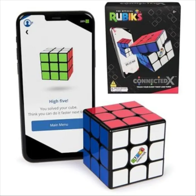 Rubik’s ConnectedX Smart Bluetooth Cube Puzzle with App Integration, Interactive Guide, Leaderboard, Mini Game
