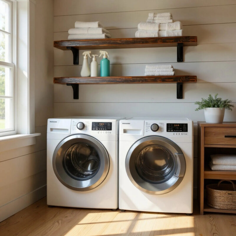 Rustic Timber Heavy Duty Floating Shelf