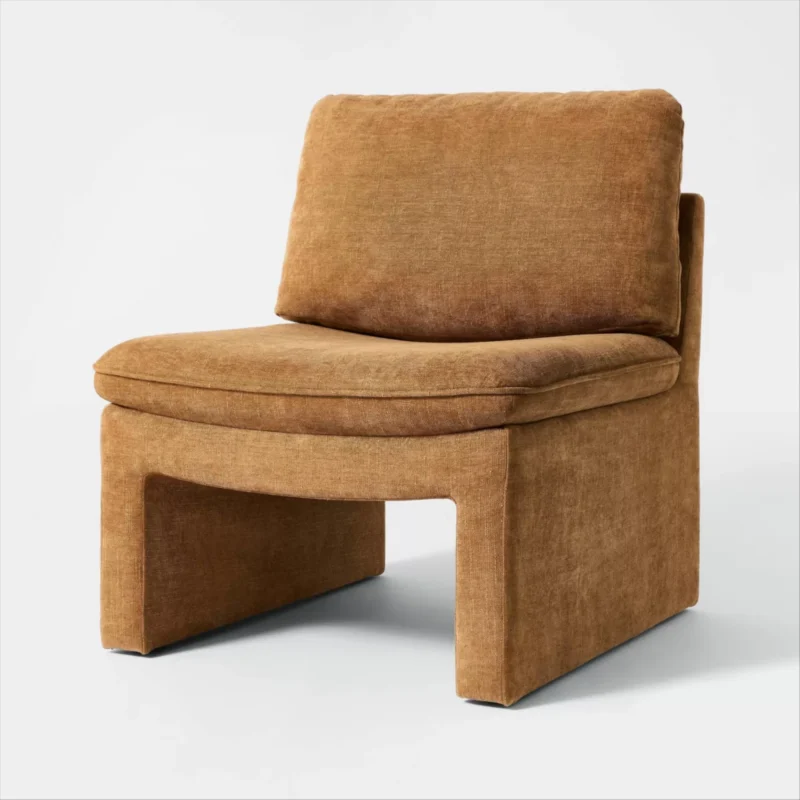 Saddle Seat Slipper Chair Camel - Threshold™ designed with Studio McGee