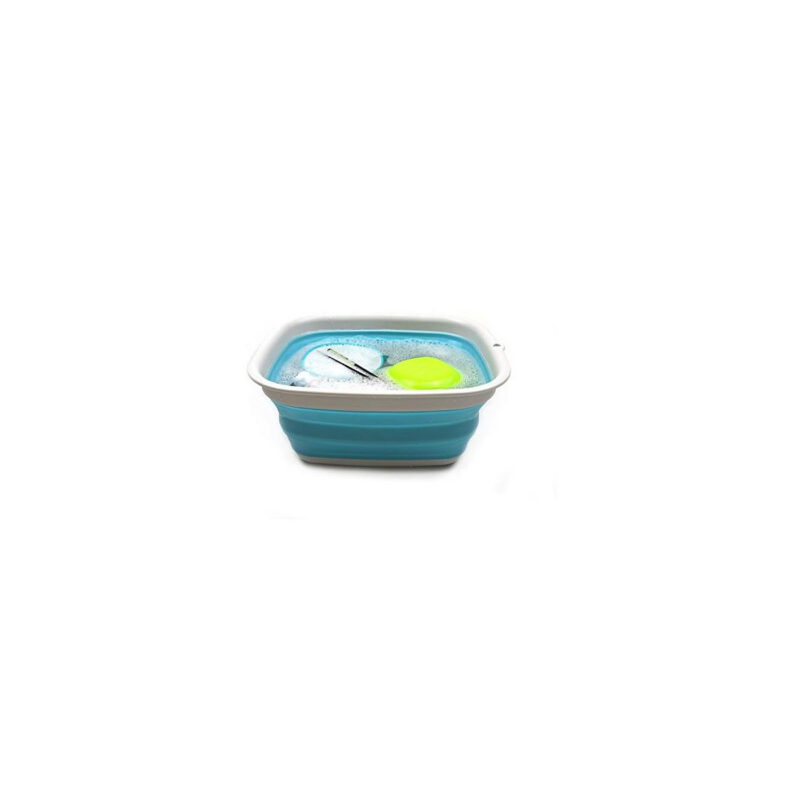 SAMMART Collapsible Tub - Foldable Dish Tub - Portable Washing Basin - Space Saving Plastic Washt...