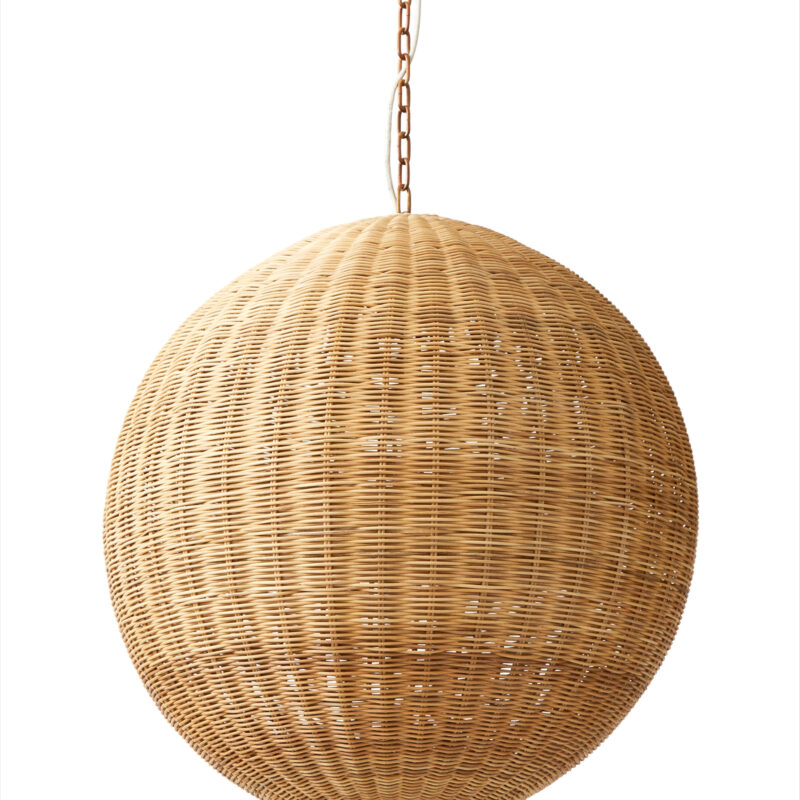 Serena & Lily Santa Barbara Rattan Round Pendant