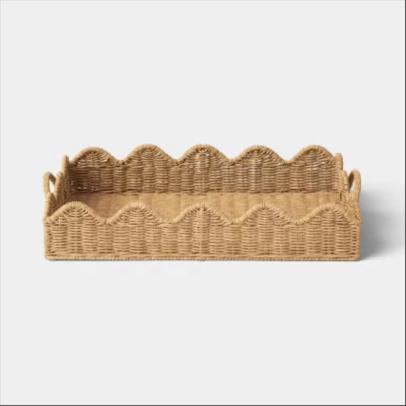 Scallop Edge Woven Tray - Threshold™