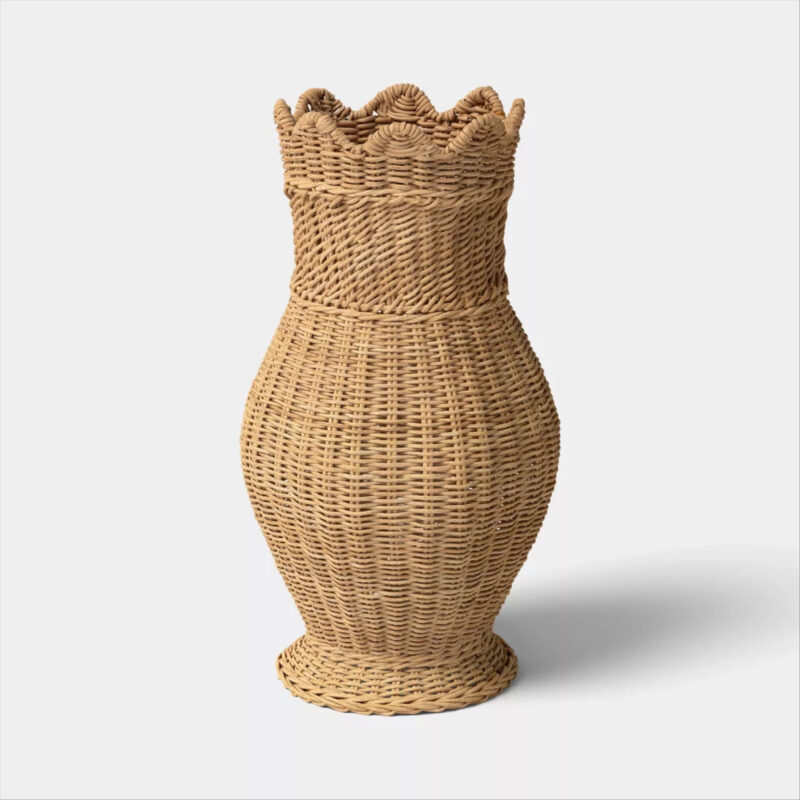 Scalloped Edge Woven Vase - Threshold™