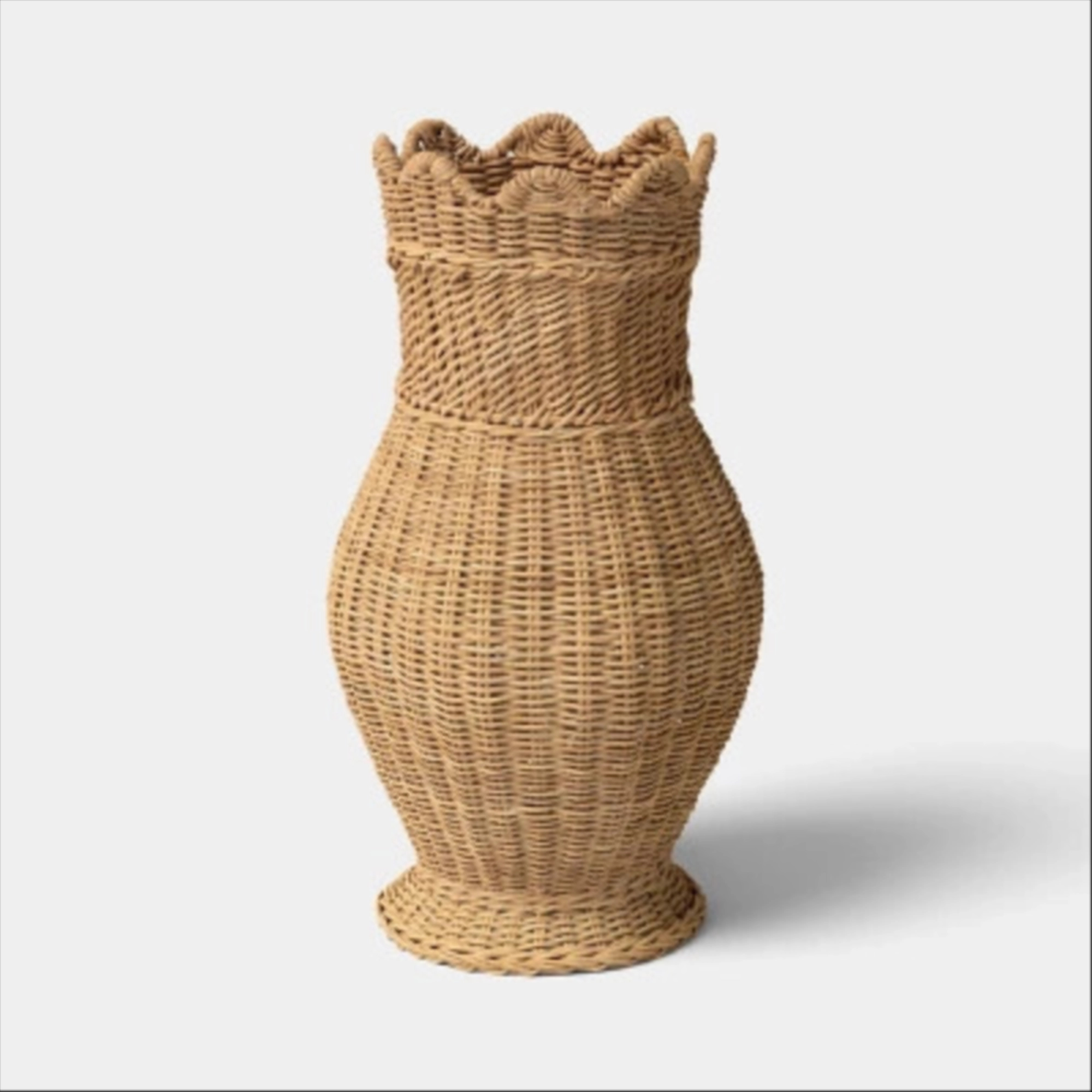 Scalloped Edge Woven Vase - Threshold™