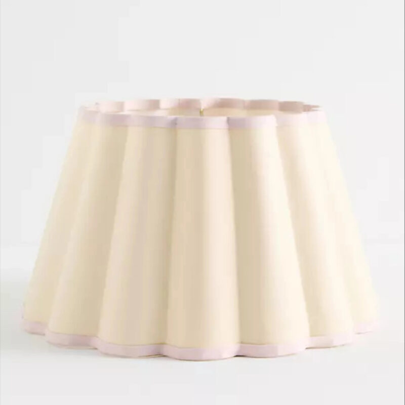 Scalloped Empire Fabric Trimmed Lamp Shade