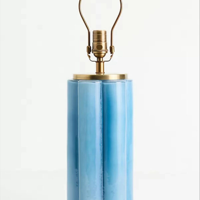 Scalloped Glass Lamp Base