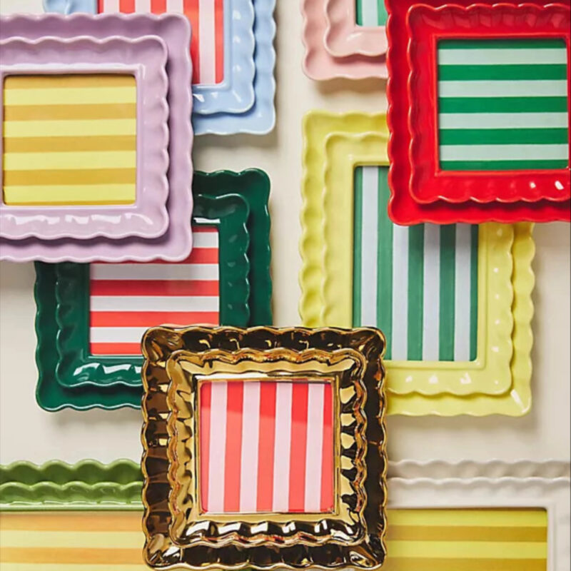 Maeve by Anthropologie Scalloped Stoneware Picture Frame