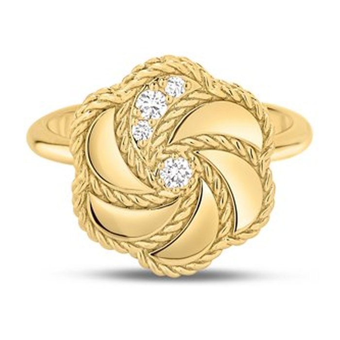 Roberto Coin Diamond Rose Ring