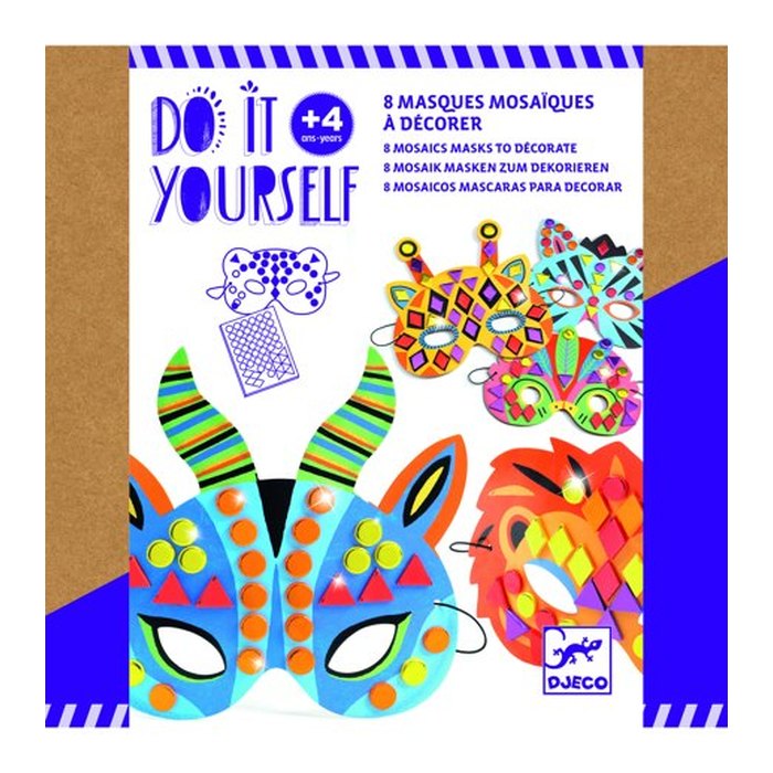 Djeco DIY Jungle Animal Mask Craft Kit